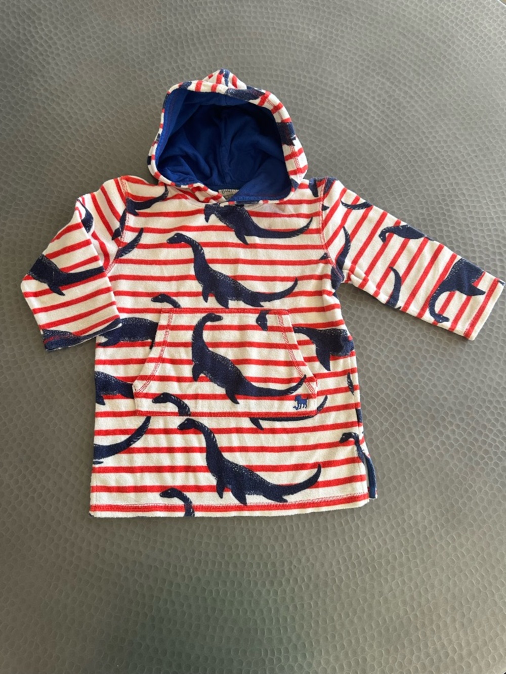 Mini Boden Hooded Toweling Swim CoverUp Nessi Size 4-5